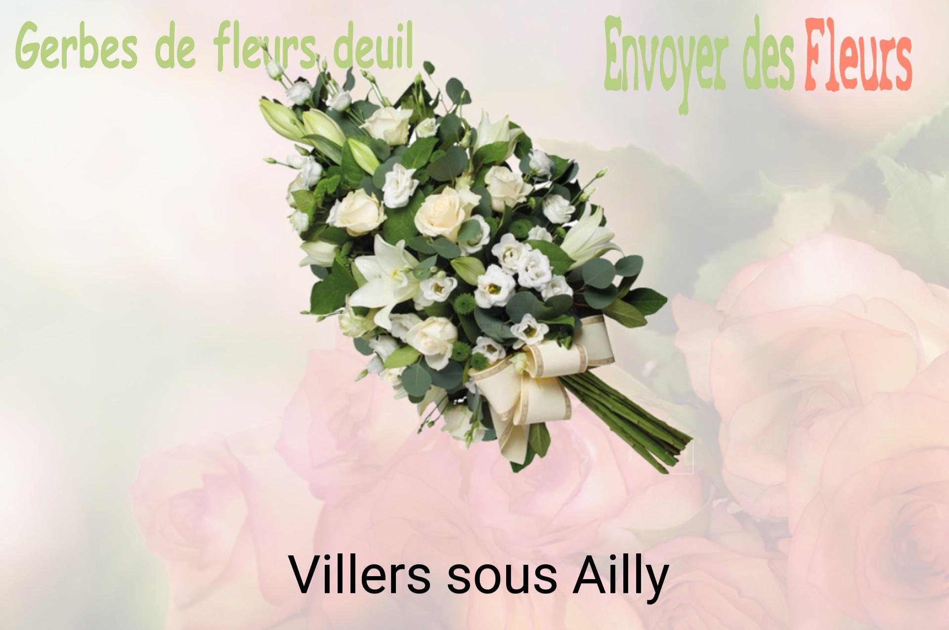 Gerbe de fleurs de deuil livrée à Villers-sous-Ailly